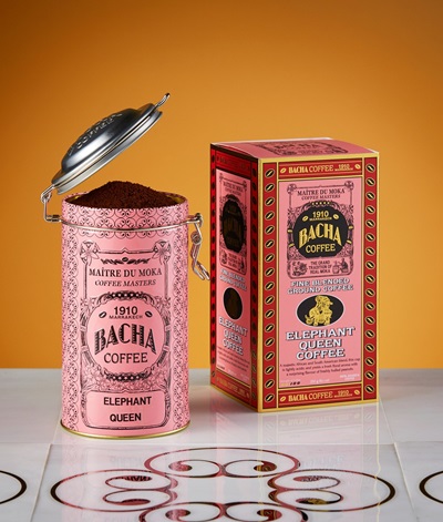 bacha-fine-blended-elephant-queen-autograph-canister-packed-ground-coffee-beans