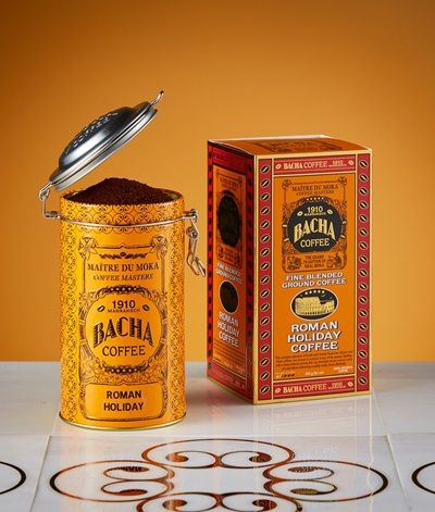 bacha-fine-blended-roman-holiday-autograph-canister-packed-ground-coffee-beans
